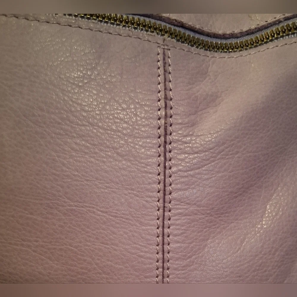 EUC American Leather ALC Jordan Purple Boho Causal Neutral Messenger Purse Bag